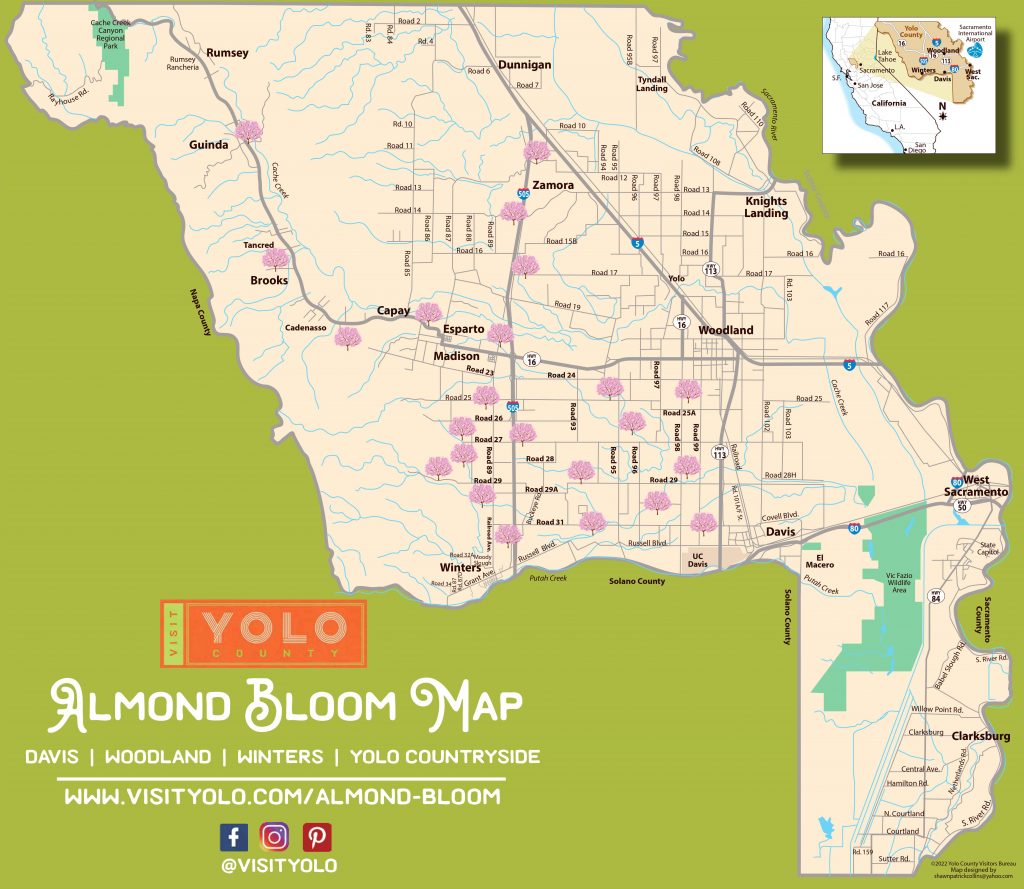 Yolo County Blossom Map